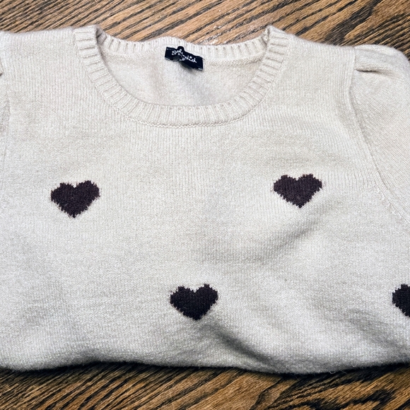 Splenid Heart Sweater Super Soft Size Women's XL - Picture 7 of 15